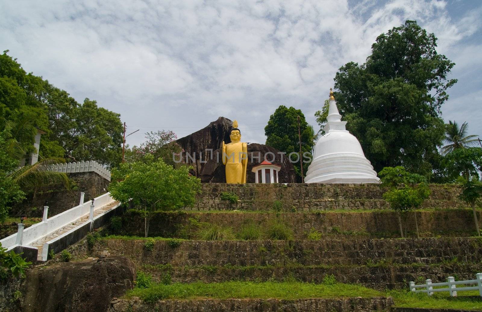 Buddha temple near Galle, Srilanka.