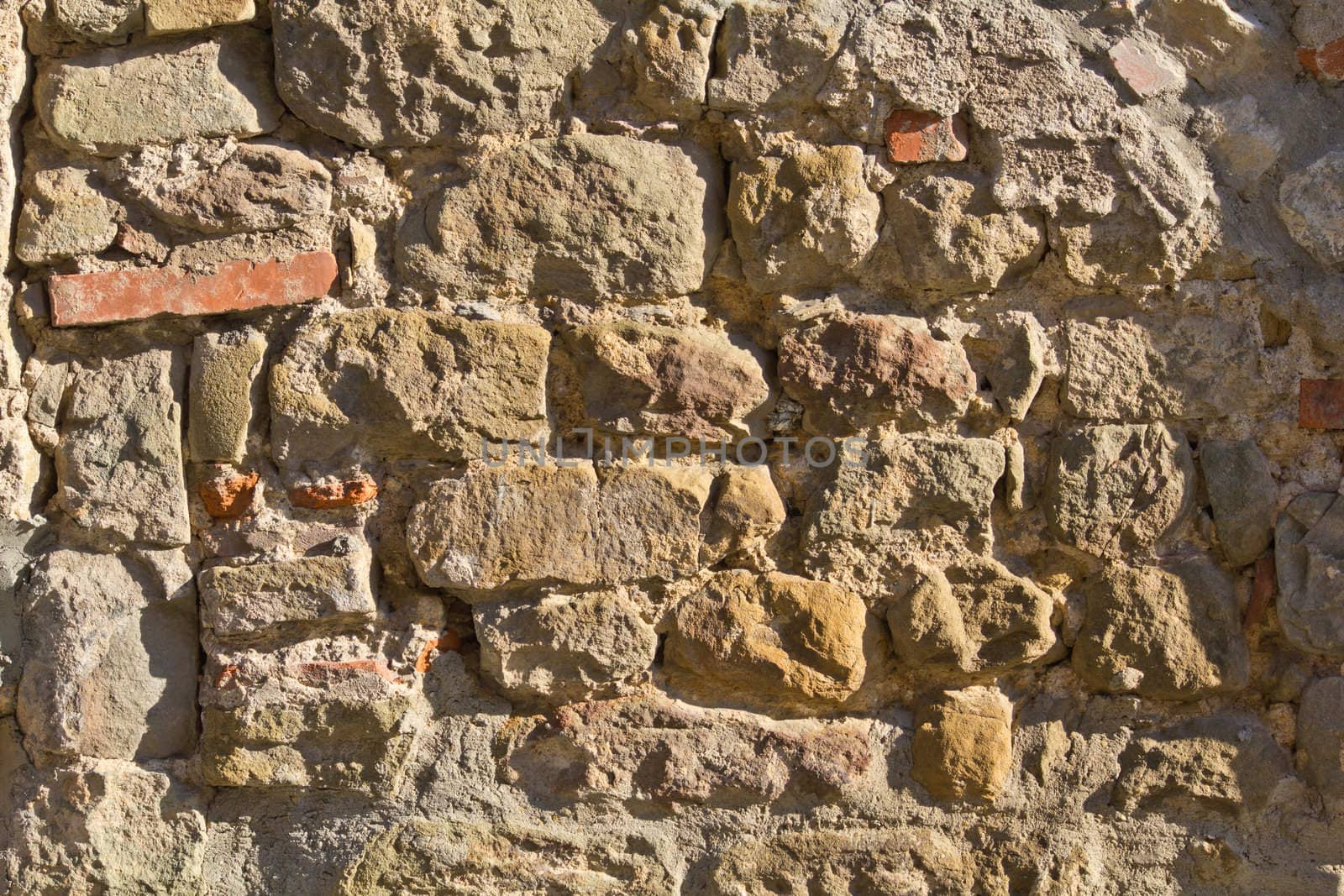 Old stone wall in Tuscany / Italy