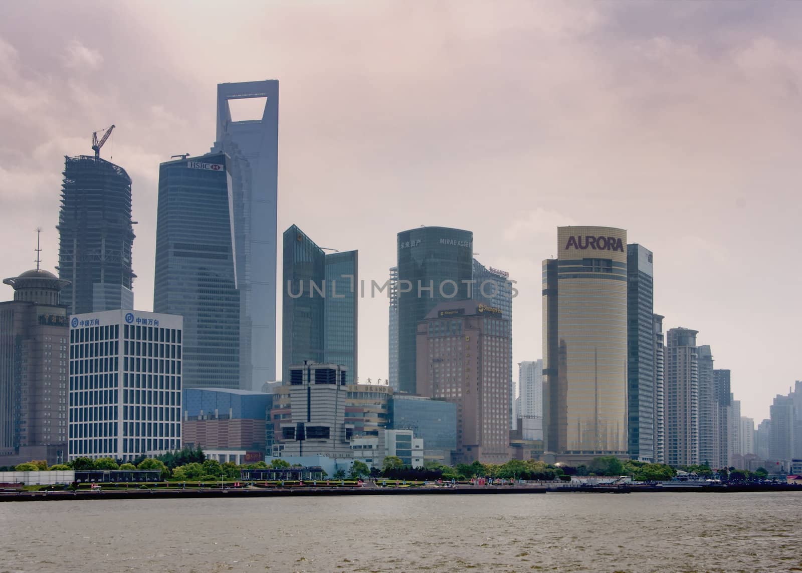 Shanghai: wide view on pudong by Claudine