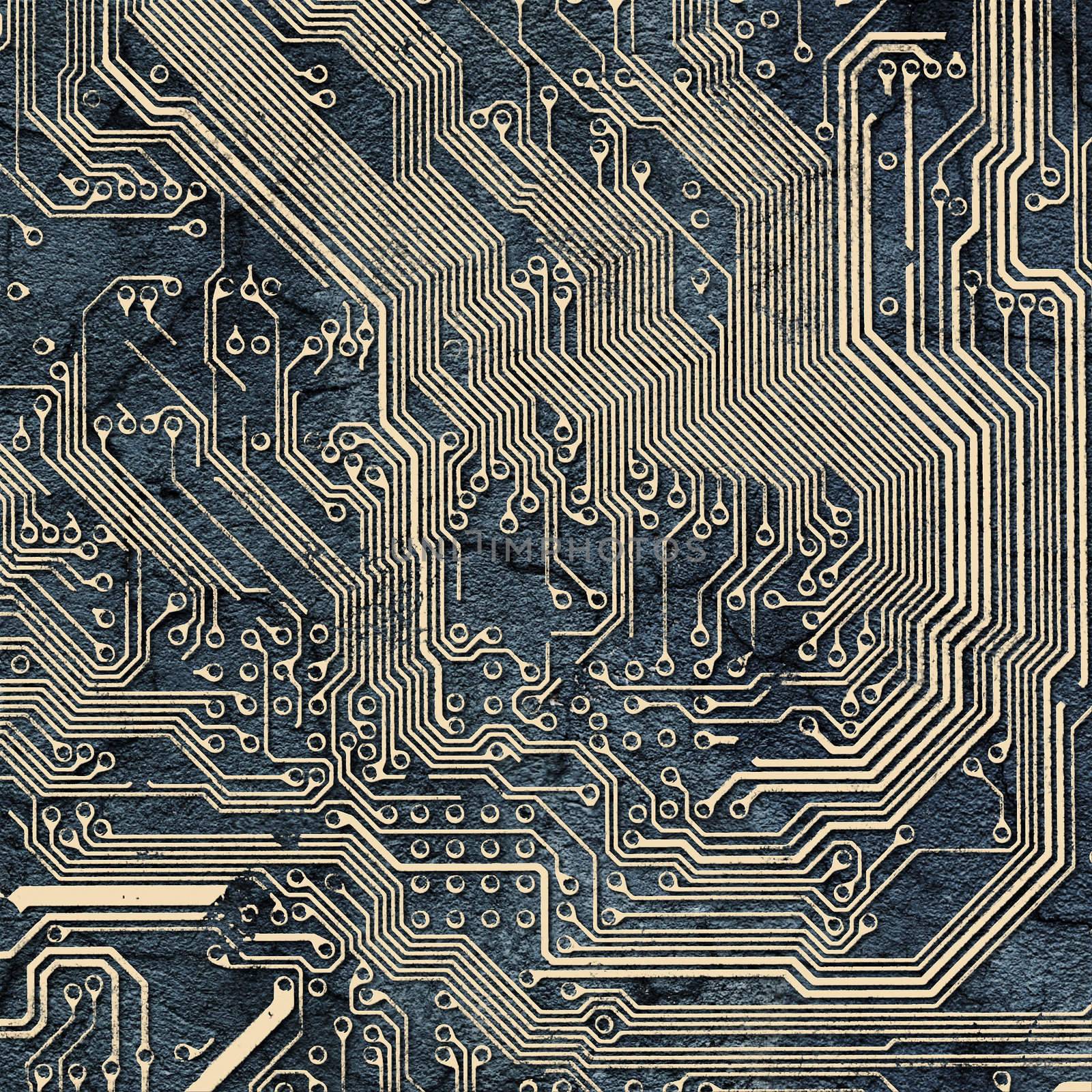 Abstract texture - spoiled electronic components by pzaxe