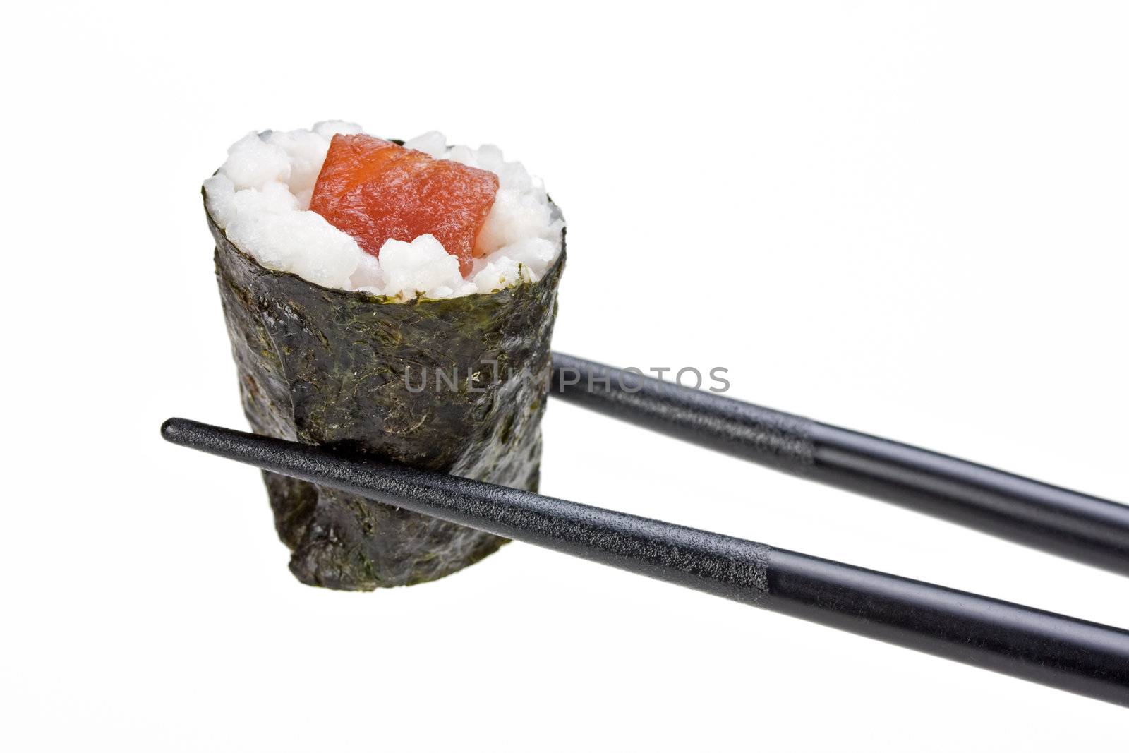 raw tunafish sushi