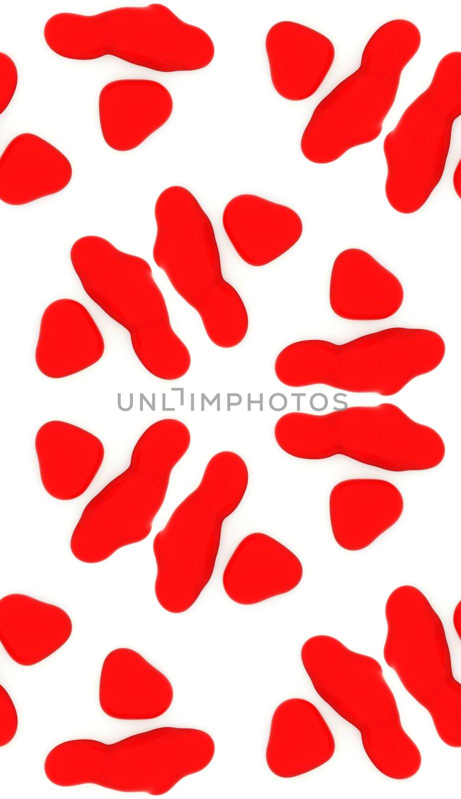 Seamless pattern of blood drops.