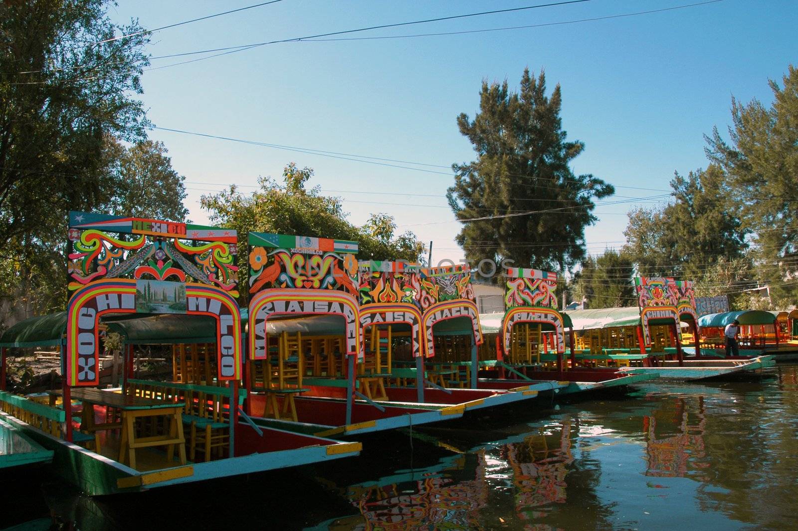 Boat in Mexico city Xochimilco by haak78