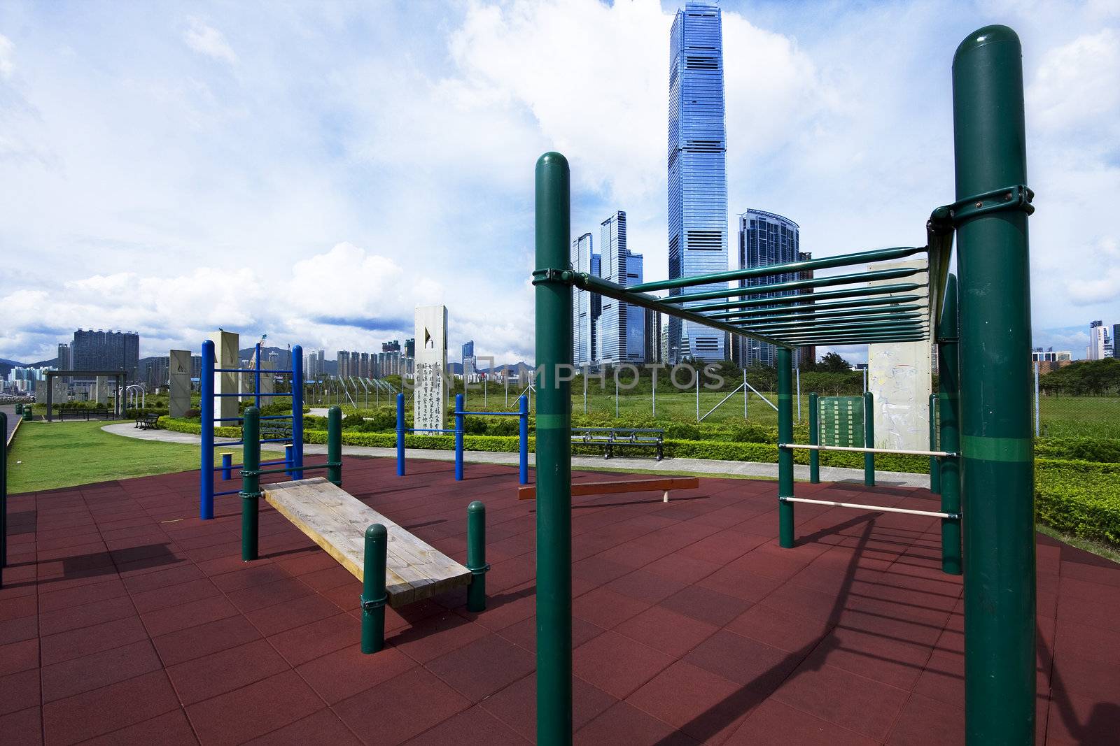 gym playground in the city