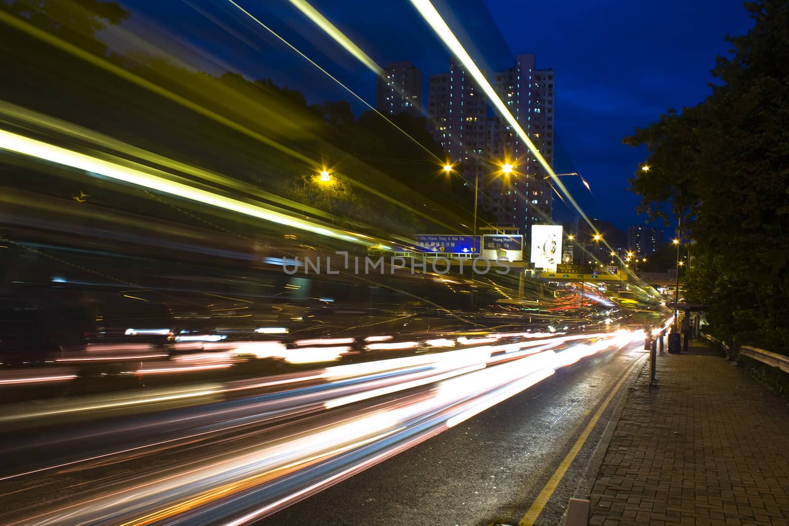 traffic night