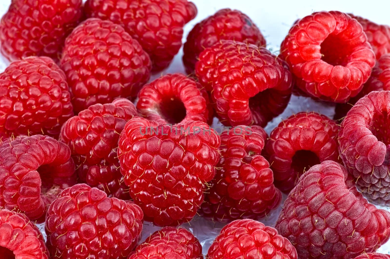 Fresh ripe raspberry