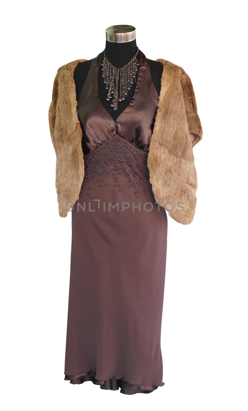 Female Mannequin in Formal Attire isolated with clipping path