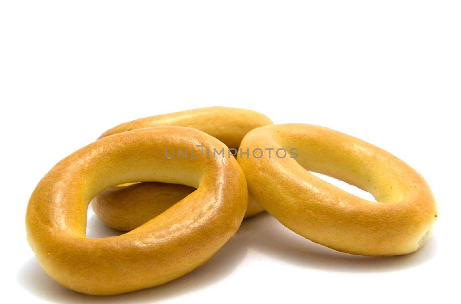 pastry good bagels white background