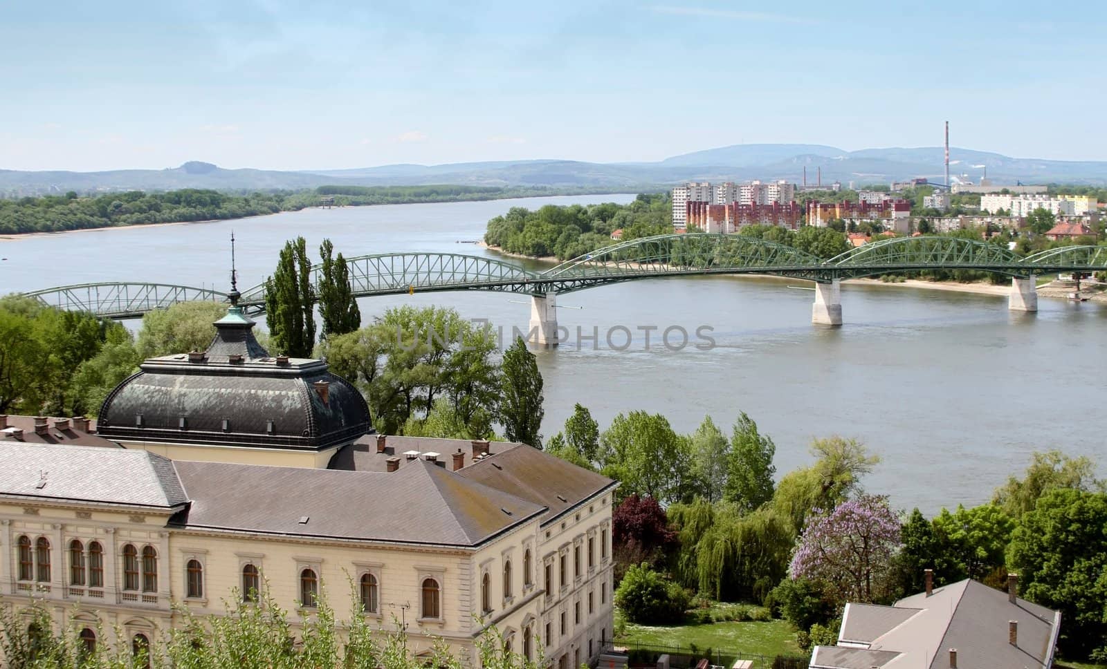 view of danube, from visegrad fortress, hungary