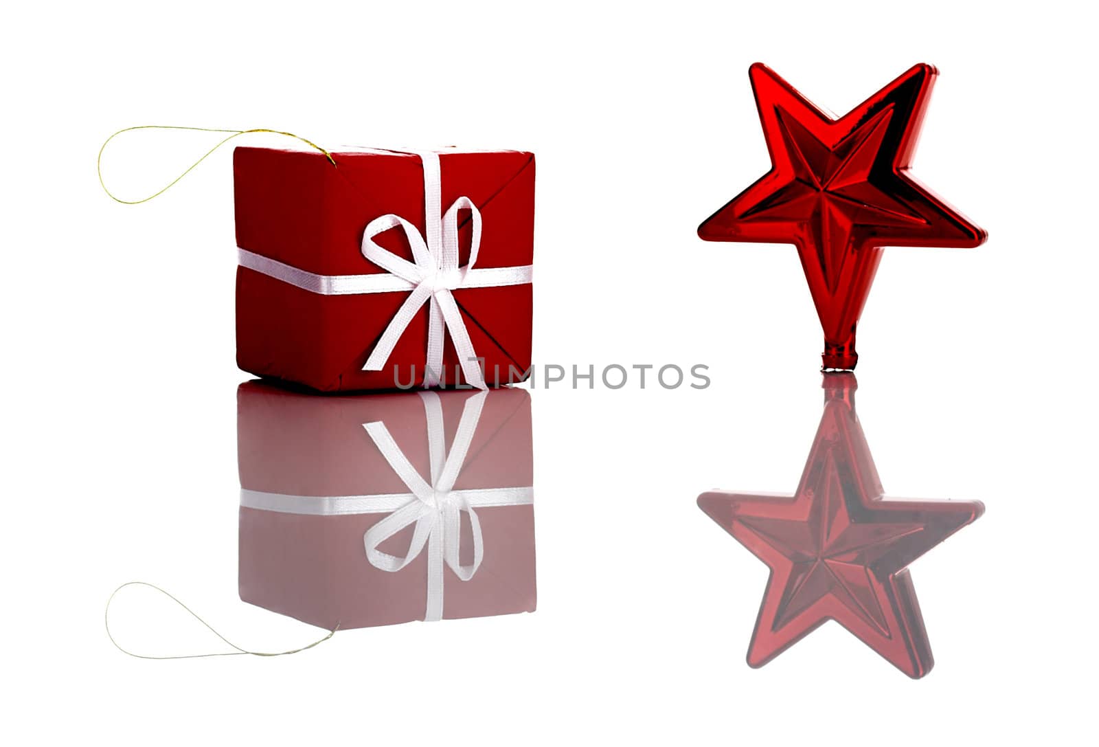 Red Christmas Ornaments by Iko
