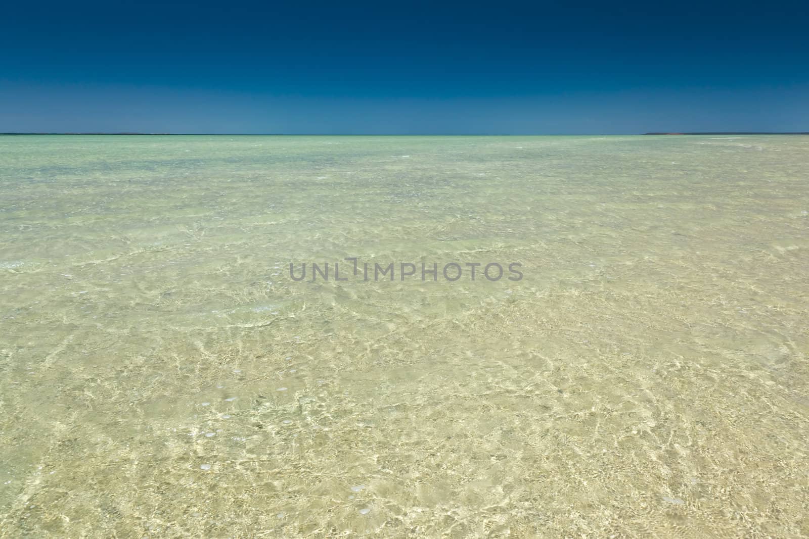 An image of the ocean and the blue sky