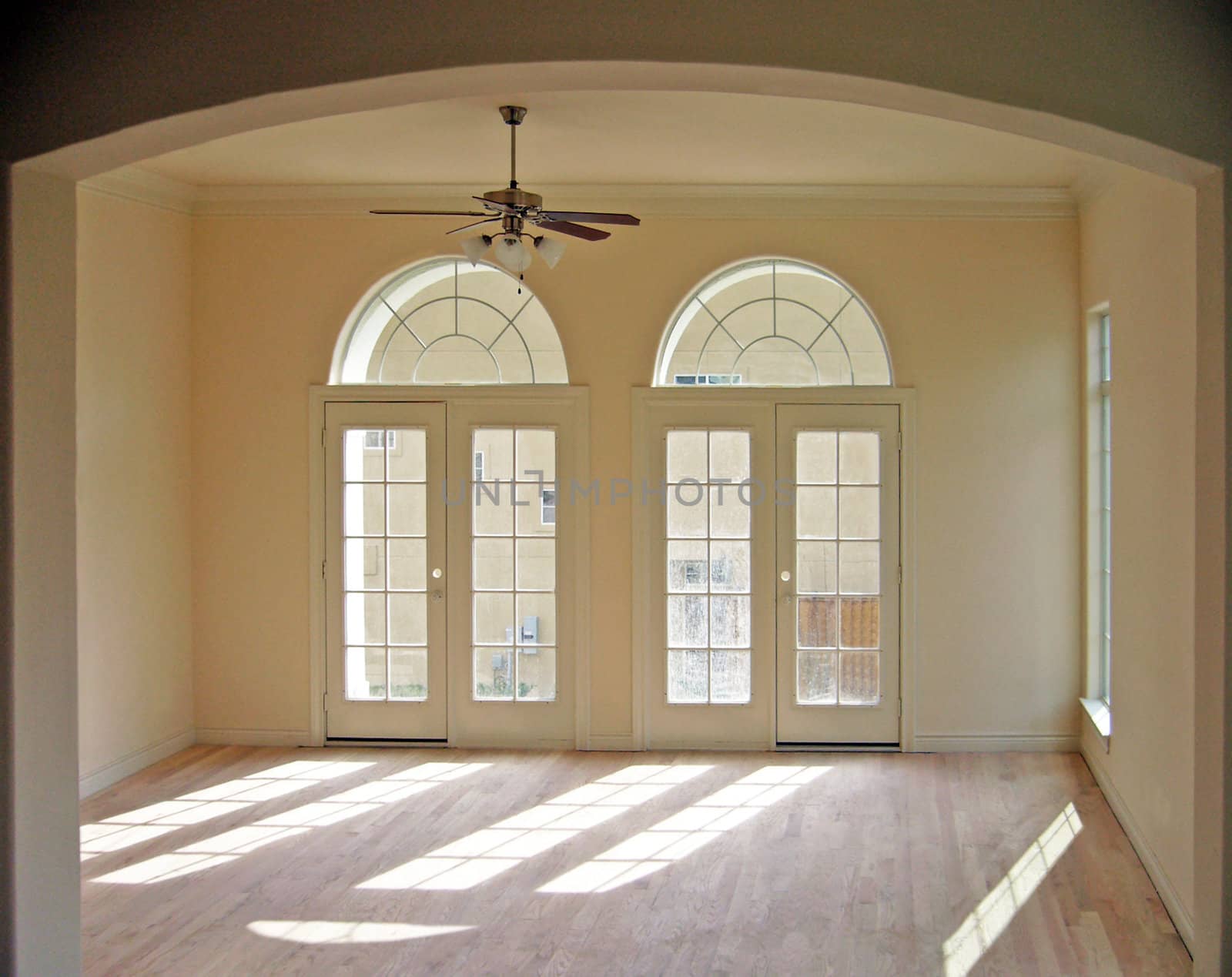 An empty living room space that is still under construction