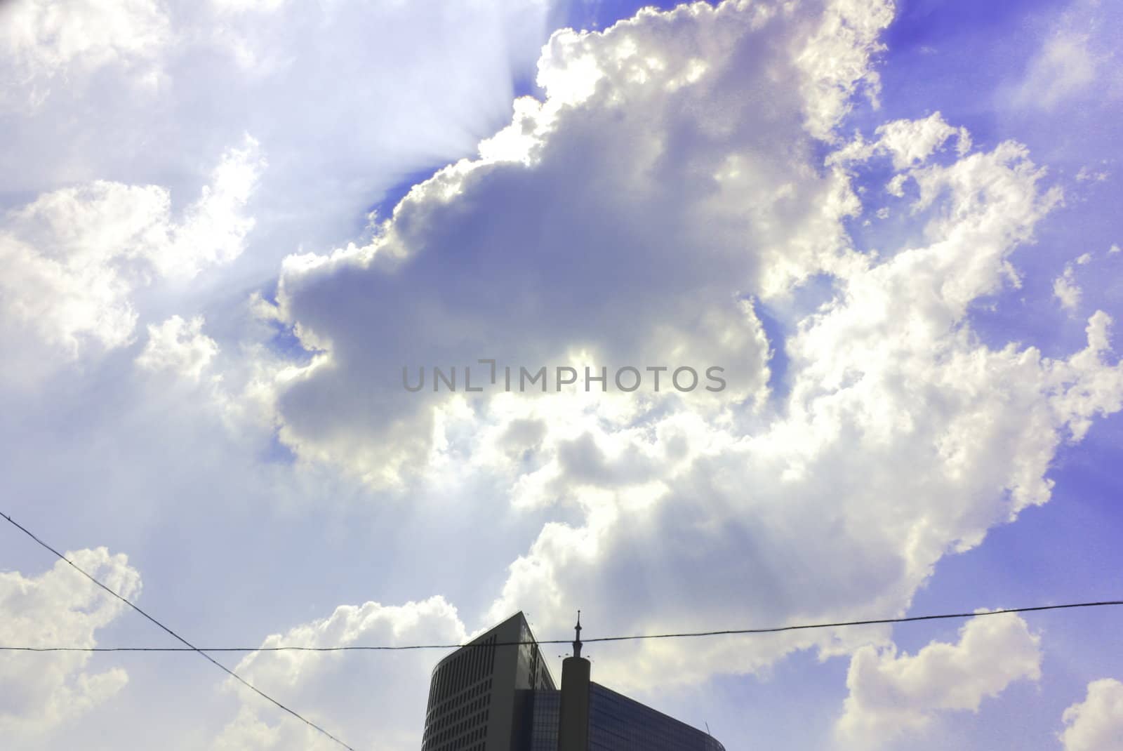Sky-sun-clouds by Baltus