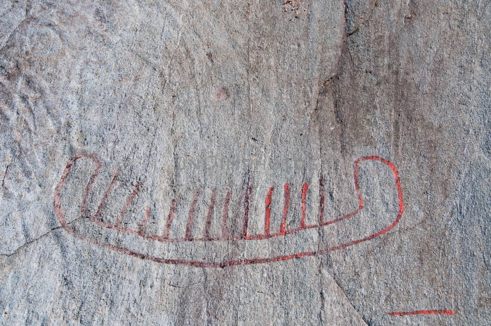 Rock carvings of a ship by GryT