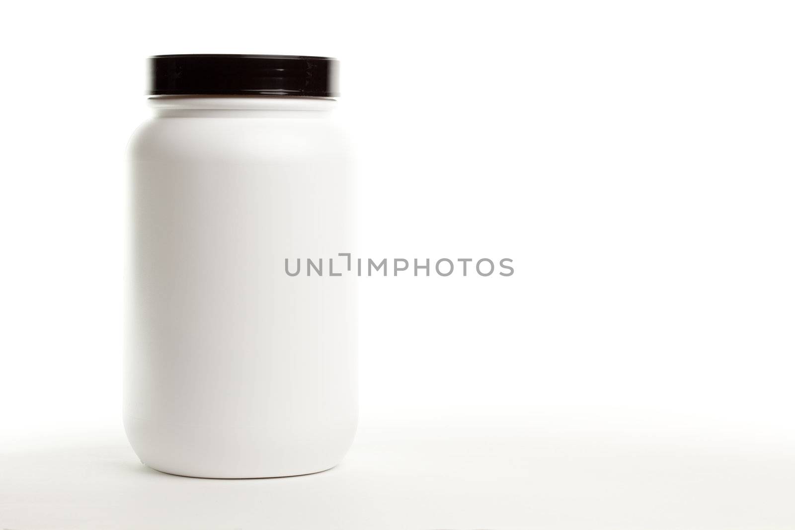 Blank White Canister Ready for Your Own Label or Design.