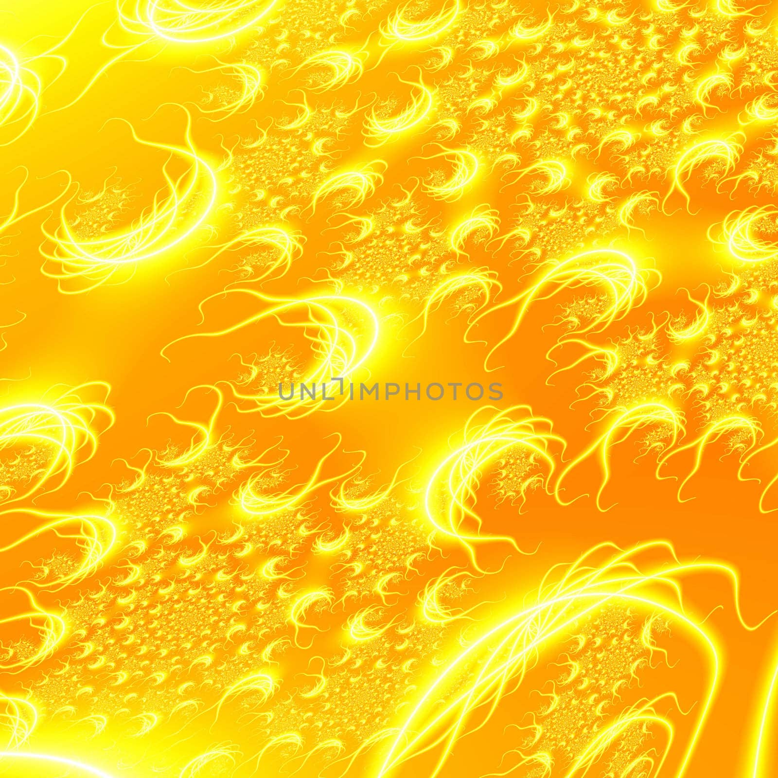 Abstract fractal background illustration with flames