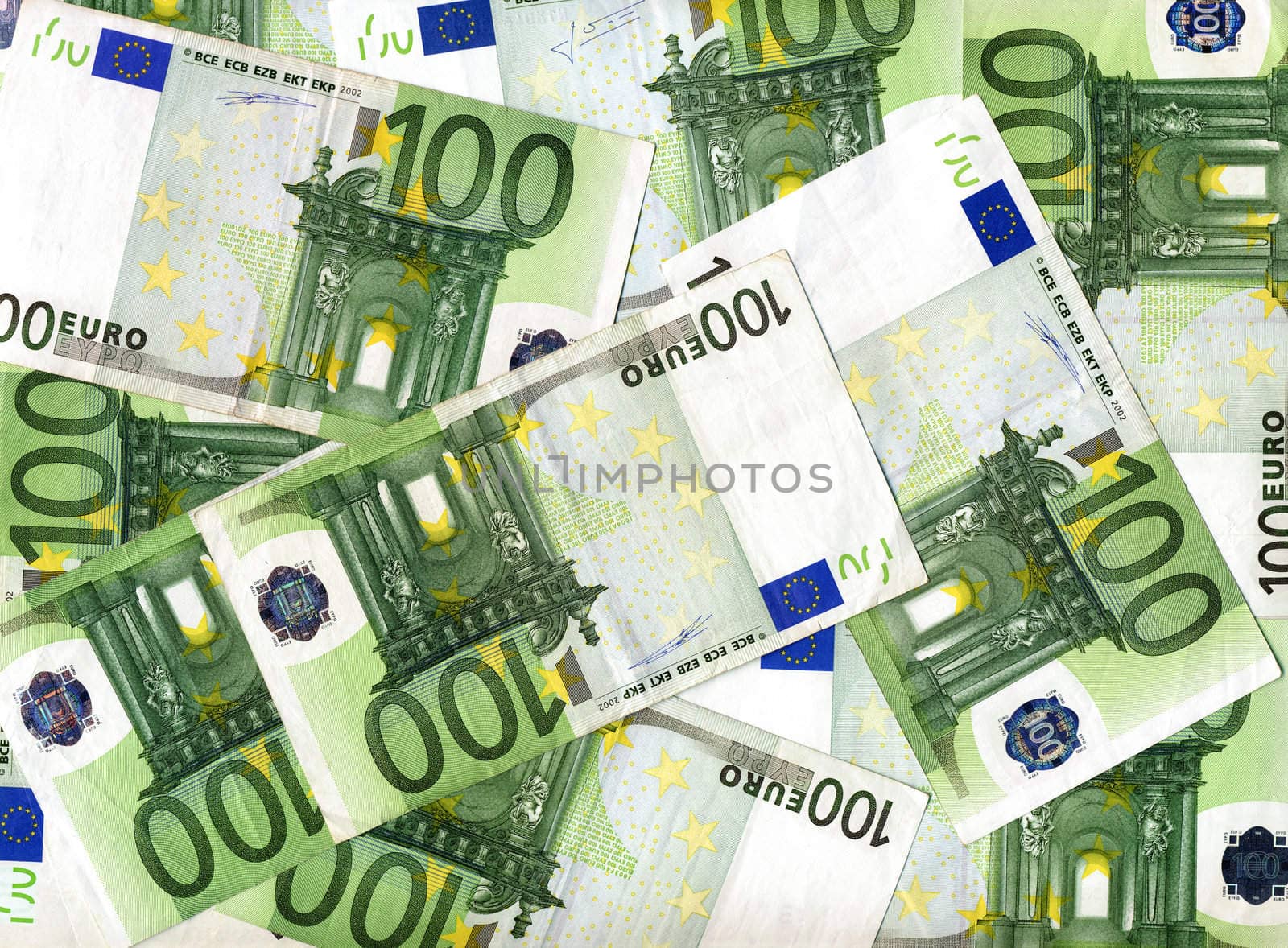 Euro bank notes money (European Union currency)