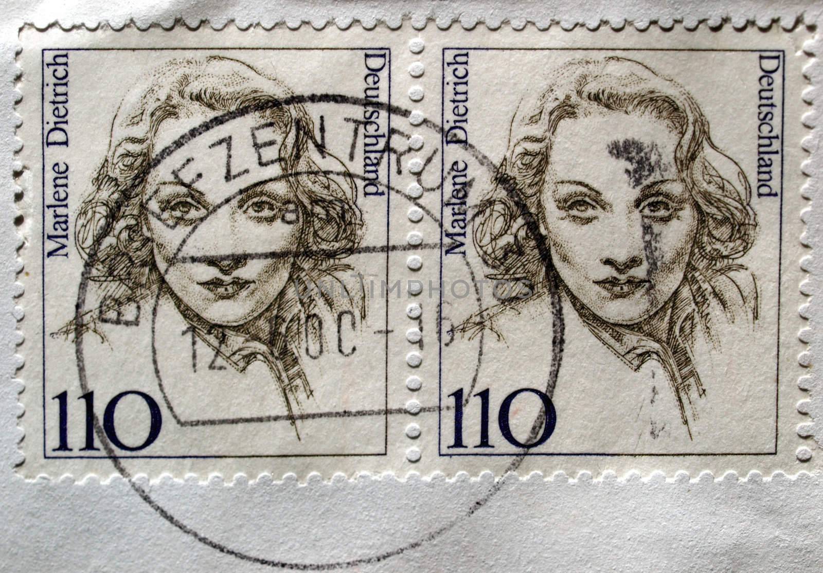 Range of German postage stamps from Germany