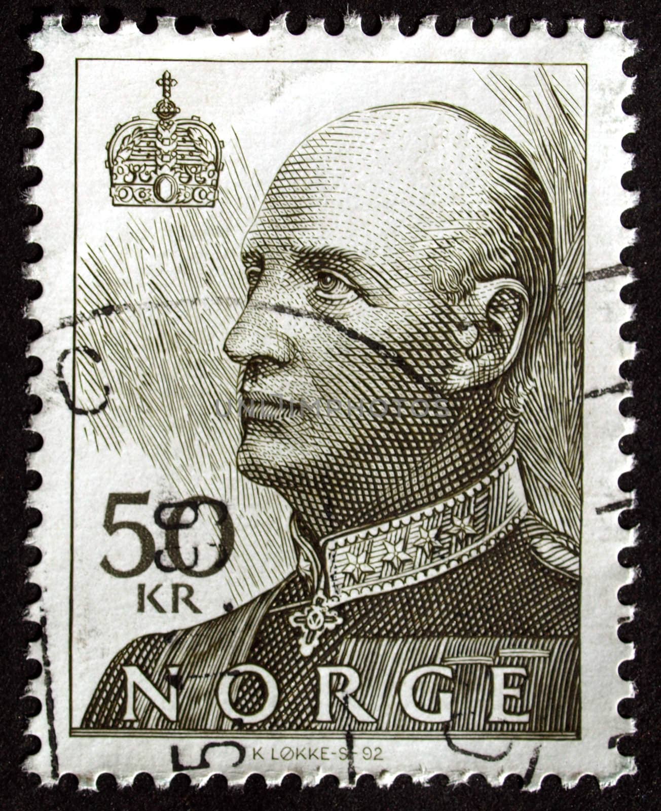 Norwegian postage stamp from Norway