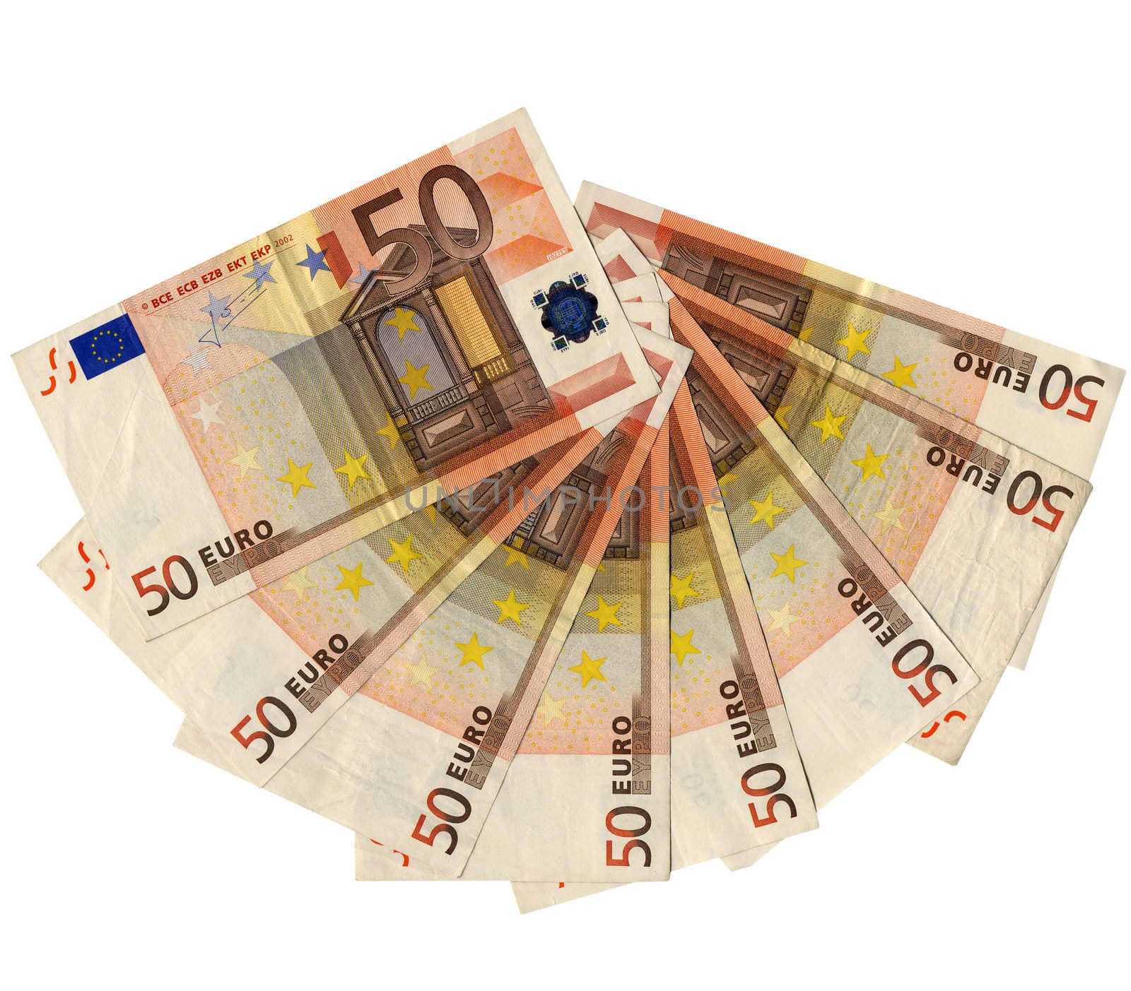 Euro bank notes money (European Union currency)