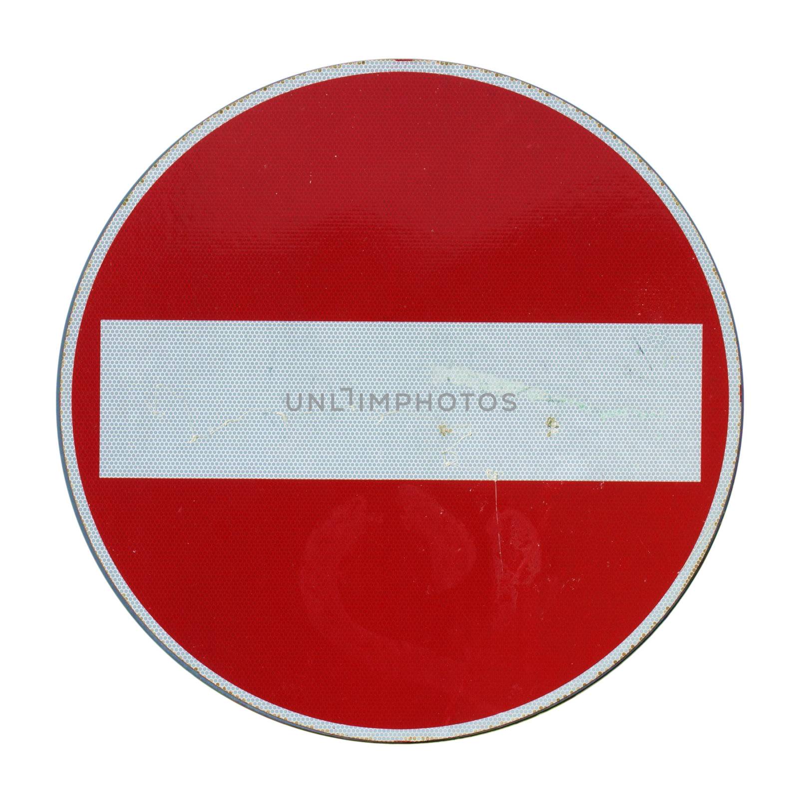 No entry sign by claudiodivizia