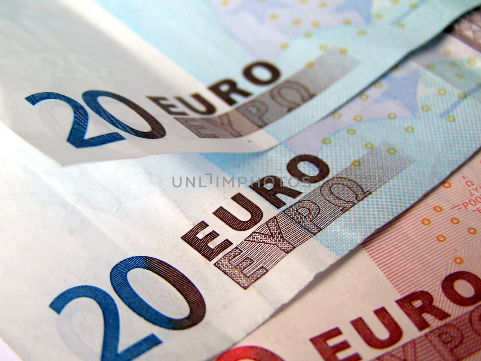 Euro bank notes money (European Union currency)