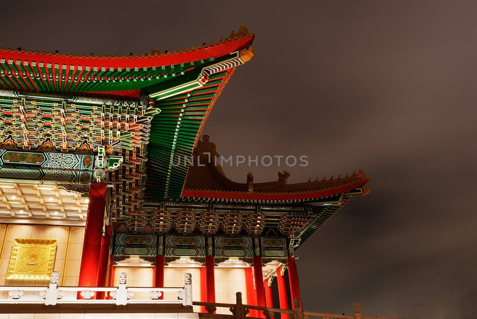 It is a chinese traditional house's eaves. Special building in Asia.