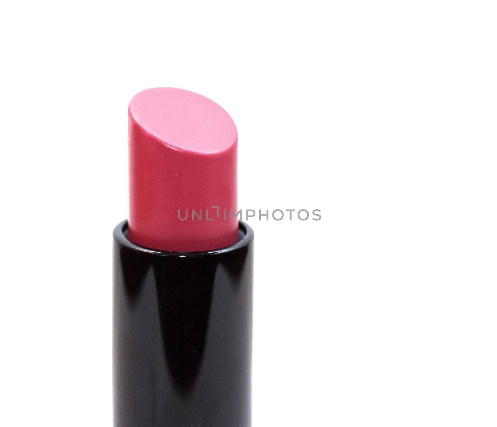Red lipstick isolated over white background
