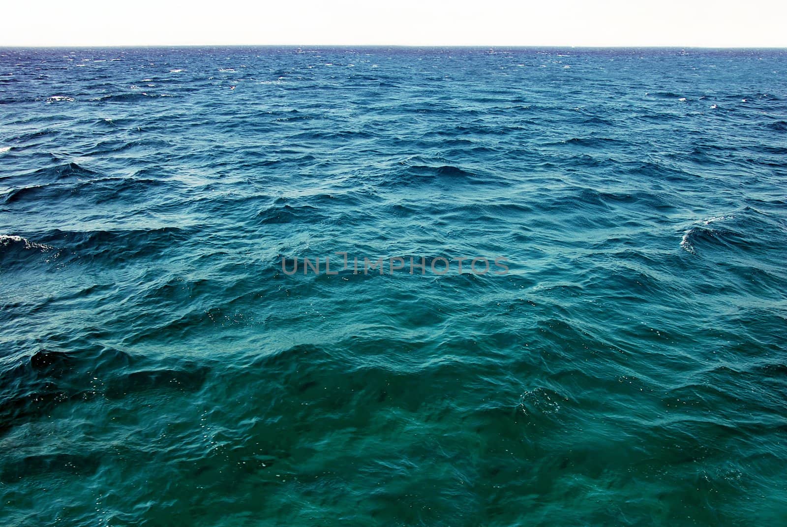 natural greenish blue seawater surface of Red Sea