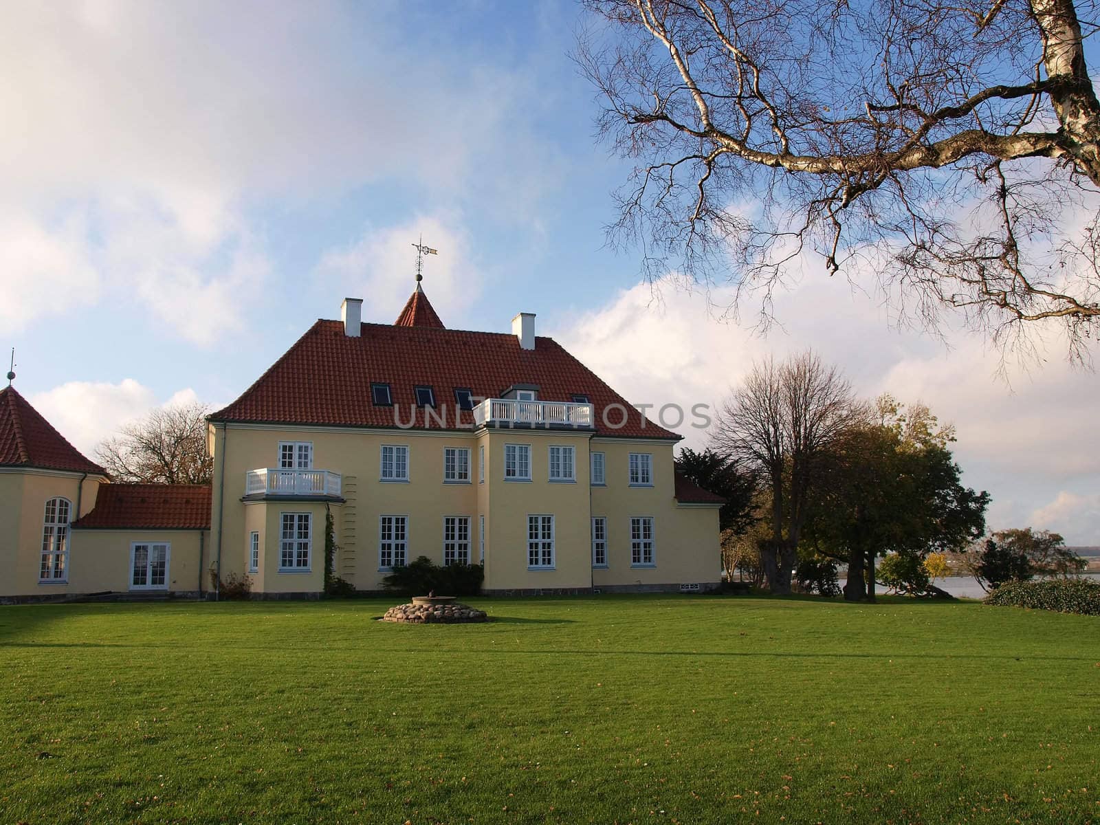 Classical traditional small country hotel Funen Denmark      