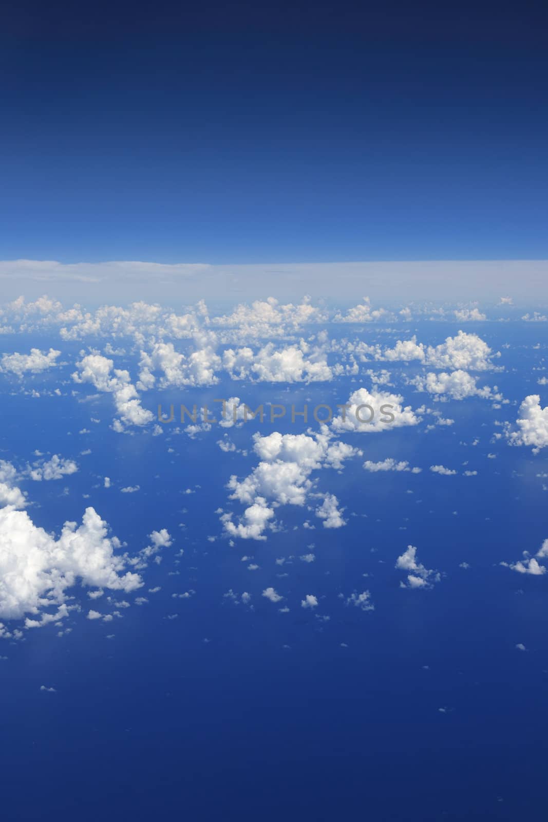 clouds view from top