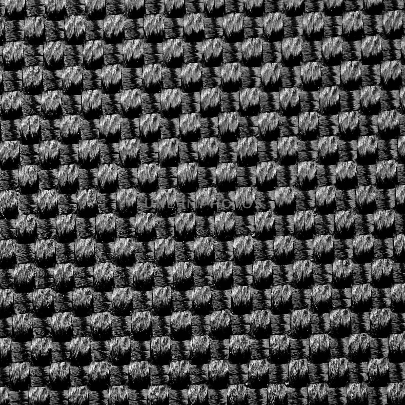 Black cord background photographing close up