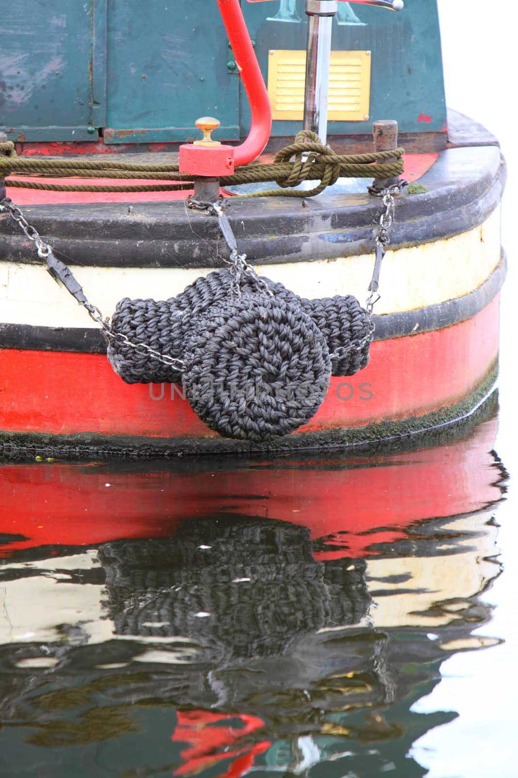 rope fender on a boat