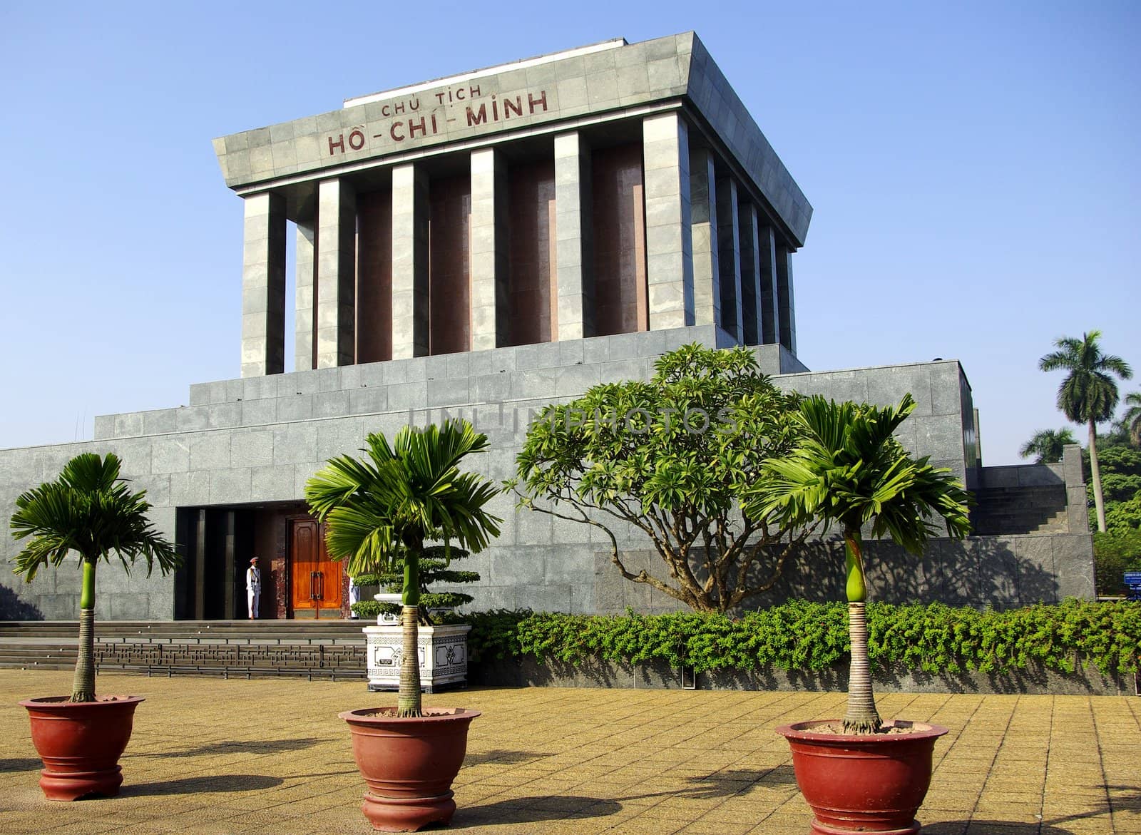 Ho Chi Minh mausoleum view in Ho Chi Minh city in Vietnam