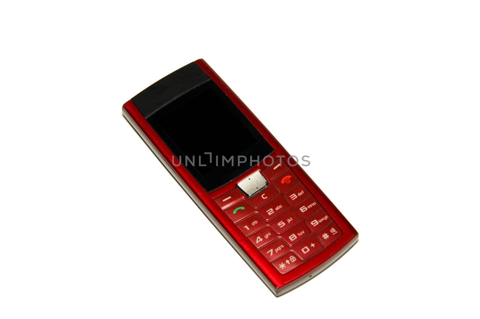 Red classic mobile phone