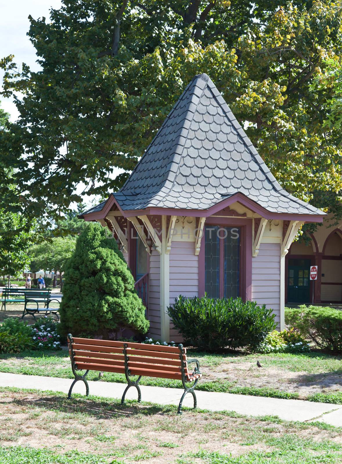 The strret scene in Ocean Grove - a small beach town New Jersey