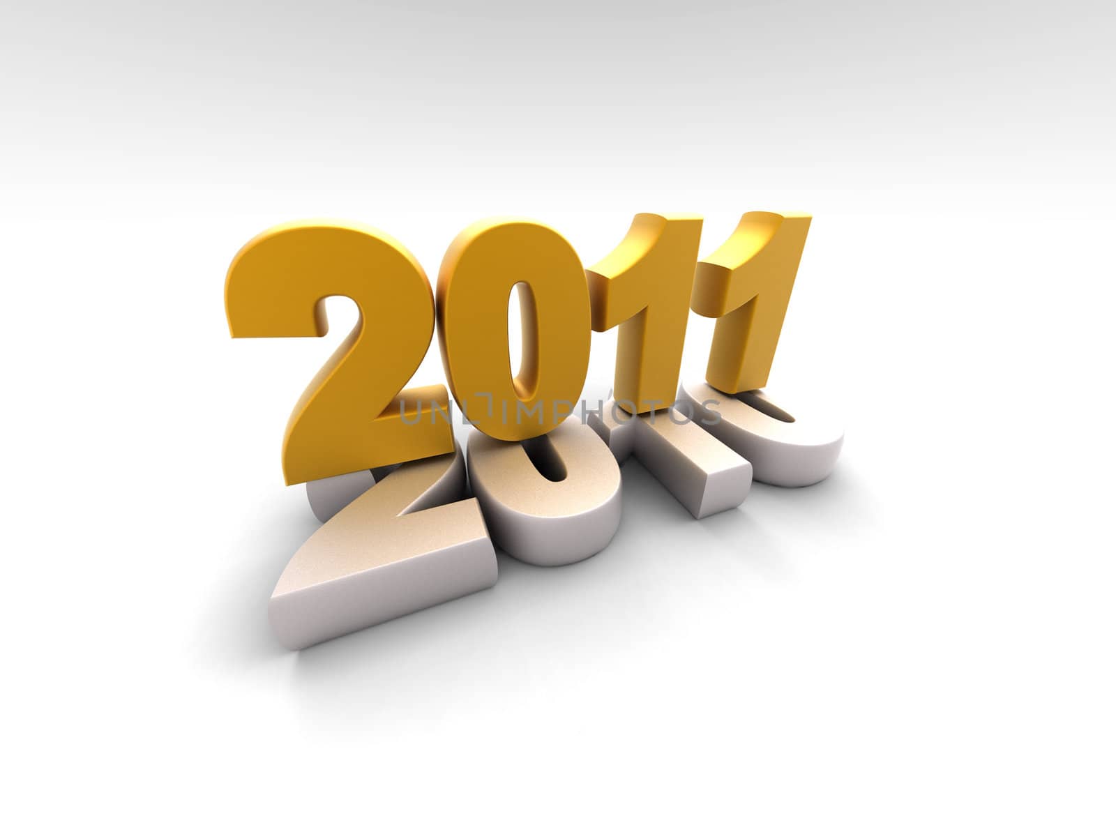 3d new year 2011 by chrisroll