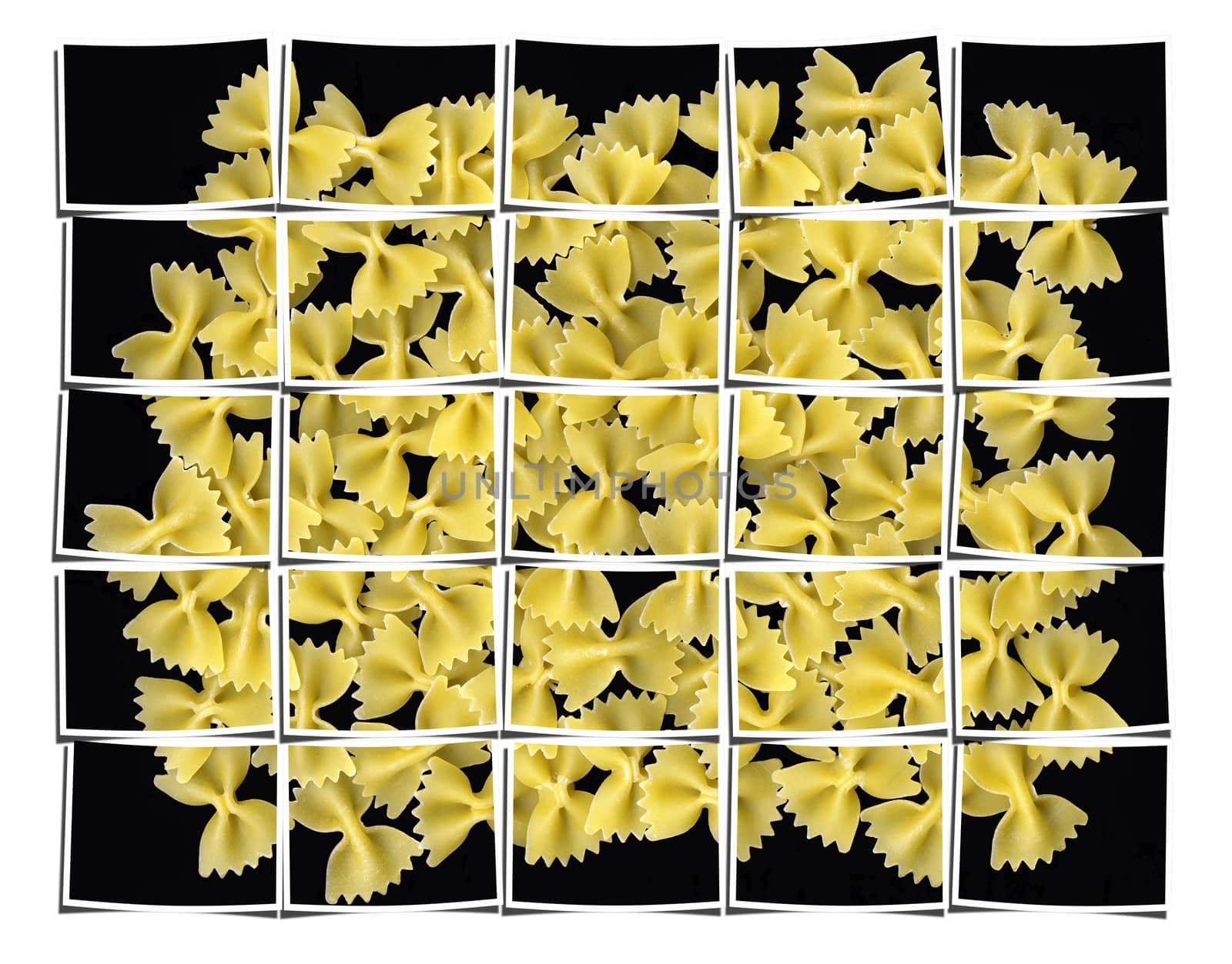 bow tie pasta collage by keko64