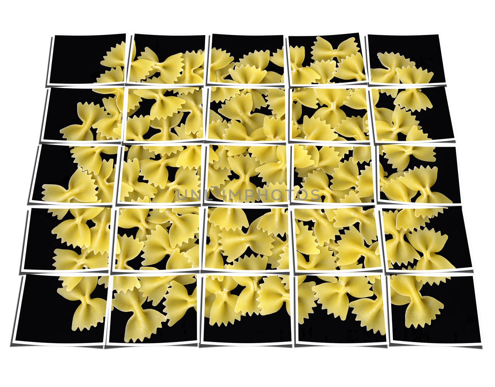 bow tie pasta collage by keko64