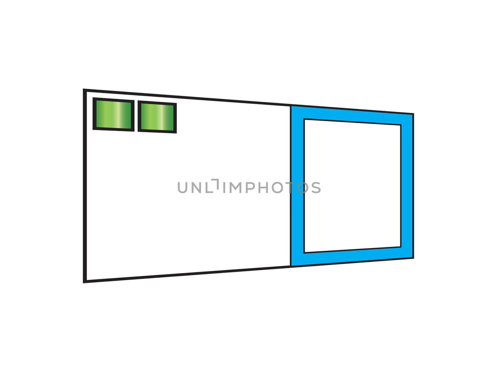 Blank business card with customisable space.