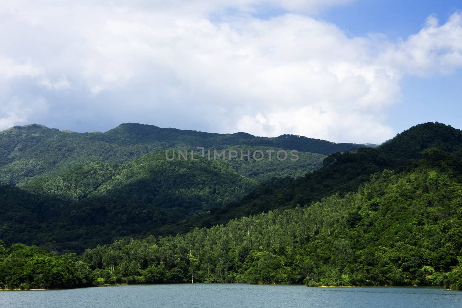 north mountains and green grass 