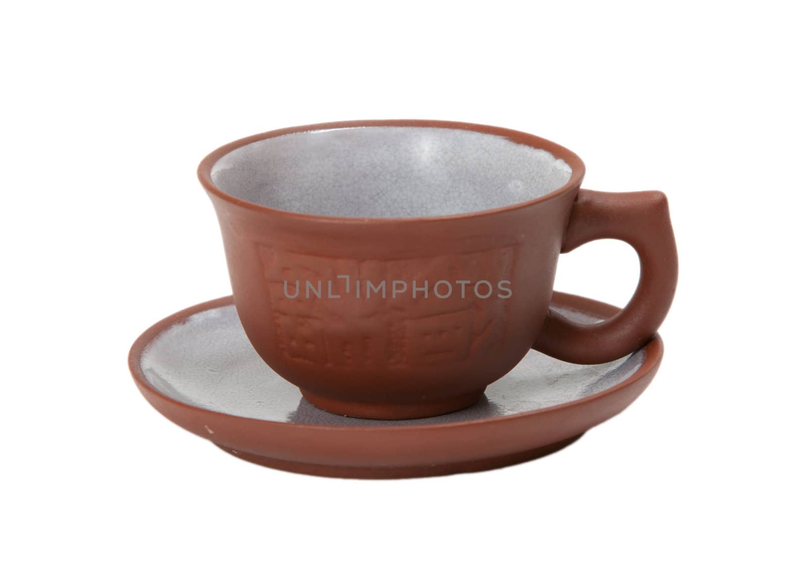 Empty mug on a white background. isolated image