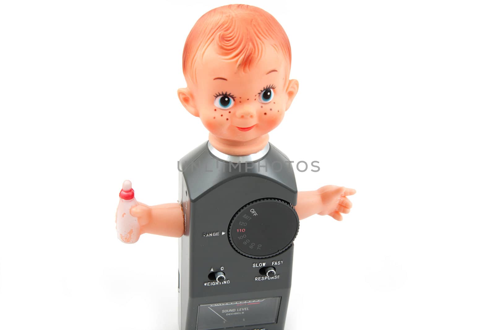 loud baby as a Decibel meter