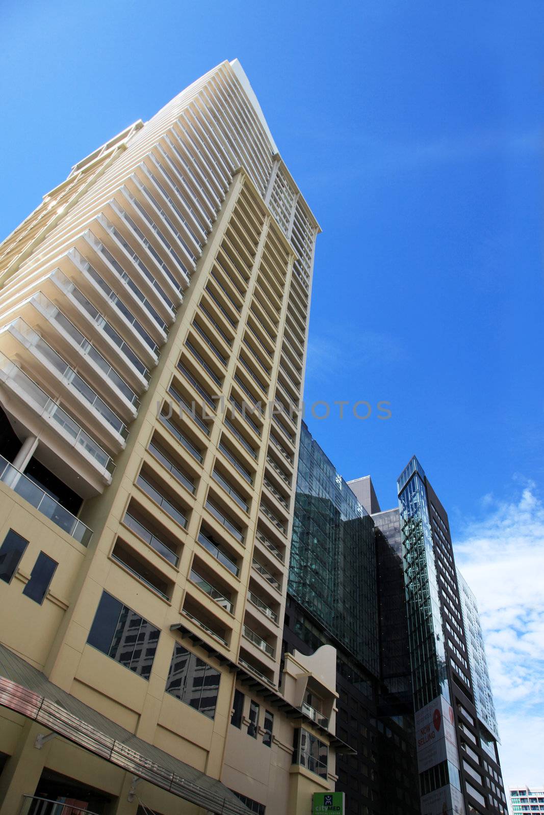 Tall Buildings on a sky - Aukland. New Zealand