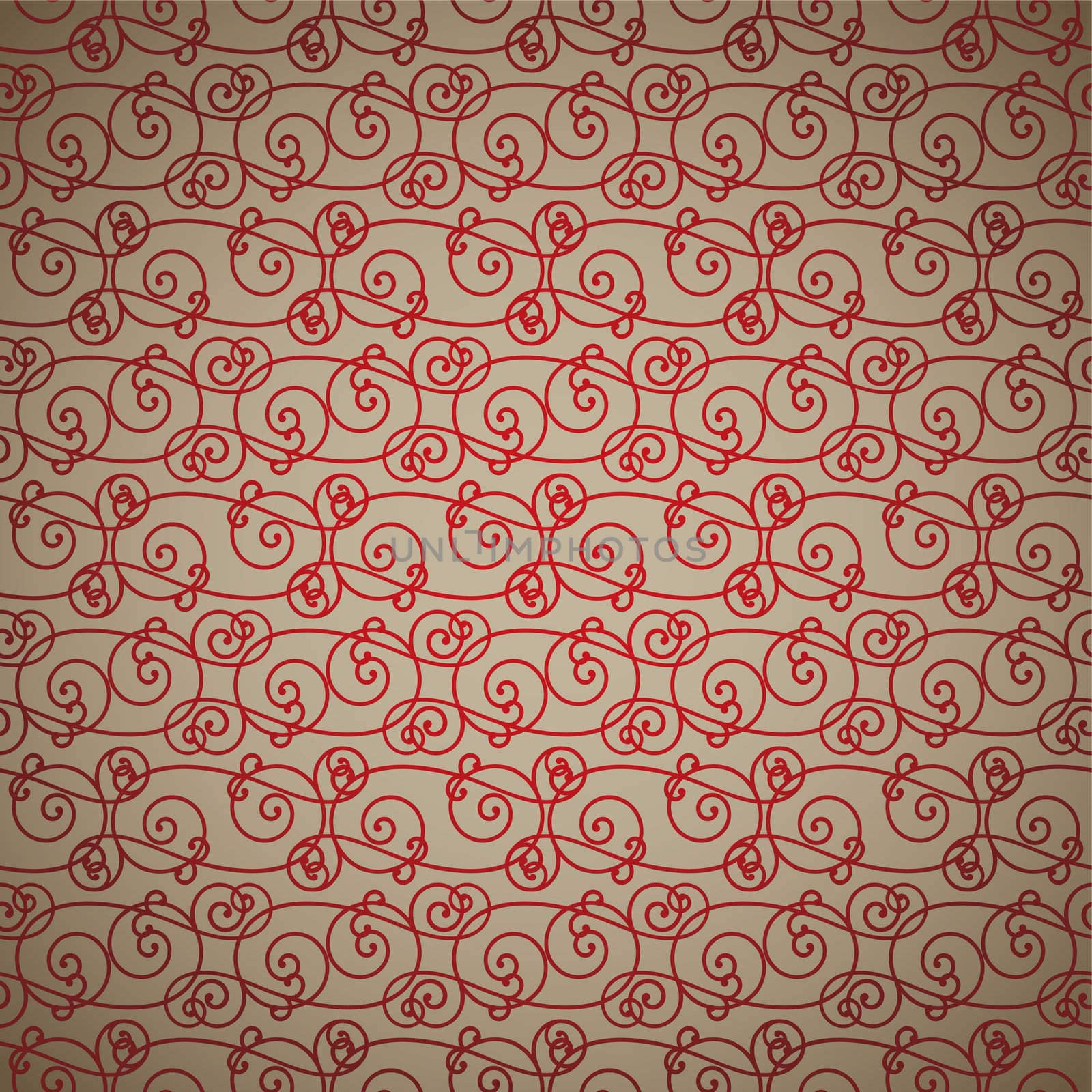 interlinking red and fawn abstract background repeating design