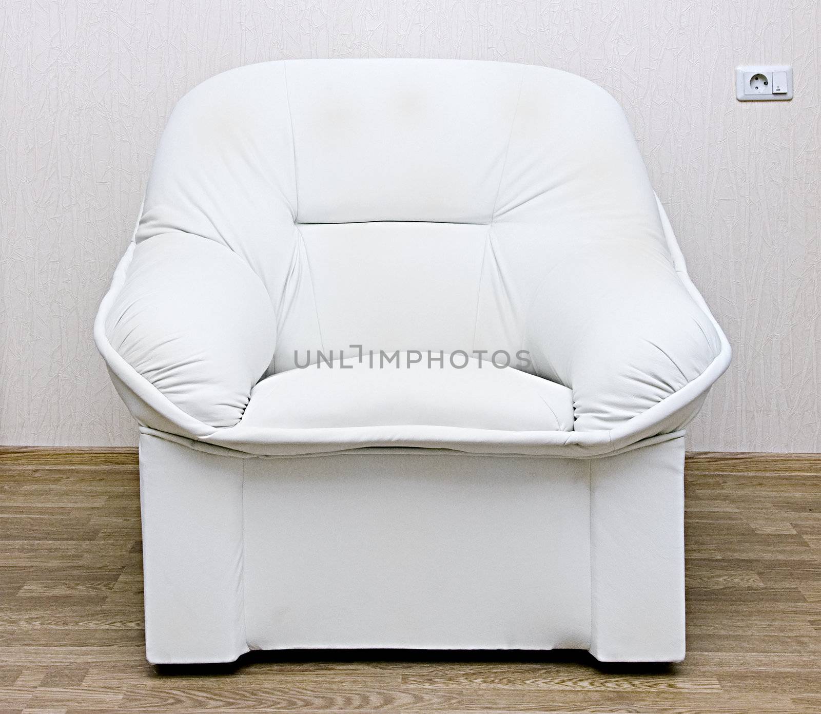 white modern sofa isolated on white background