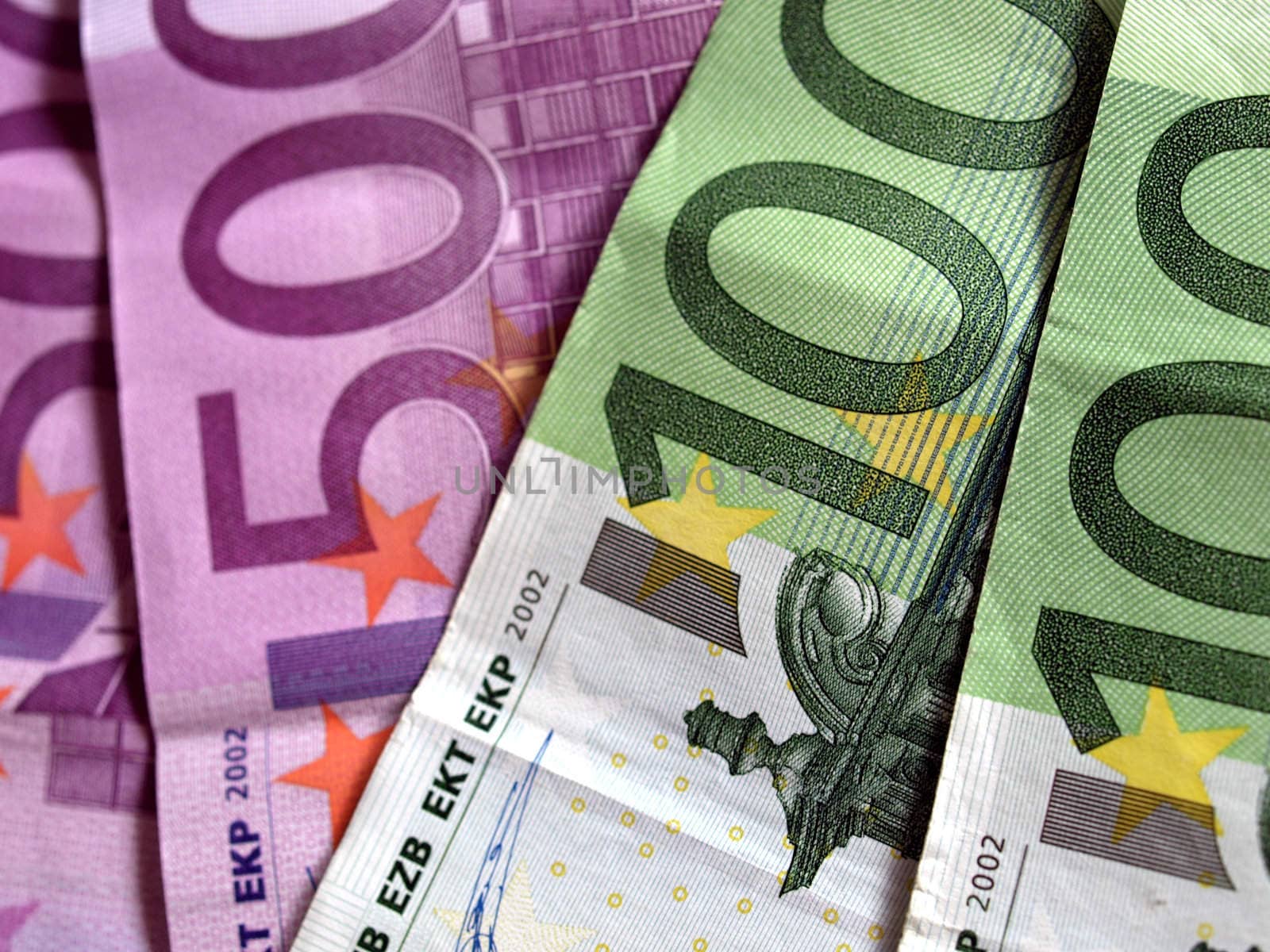 Euro banknotes money european currency