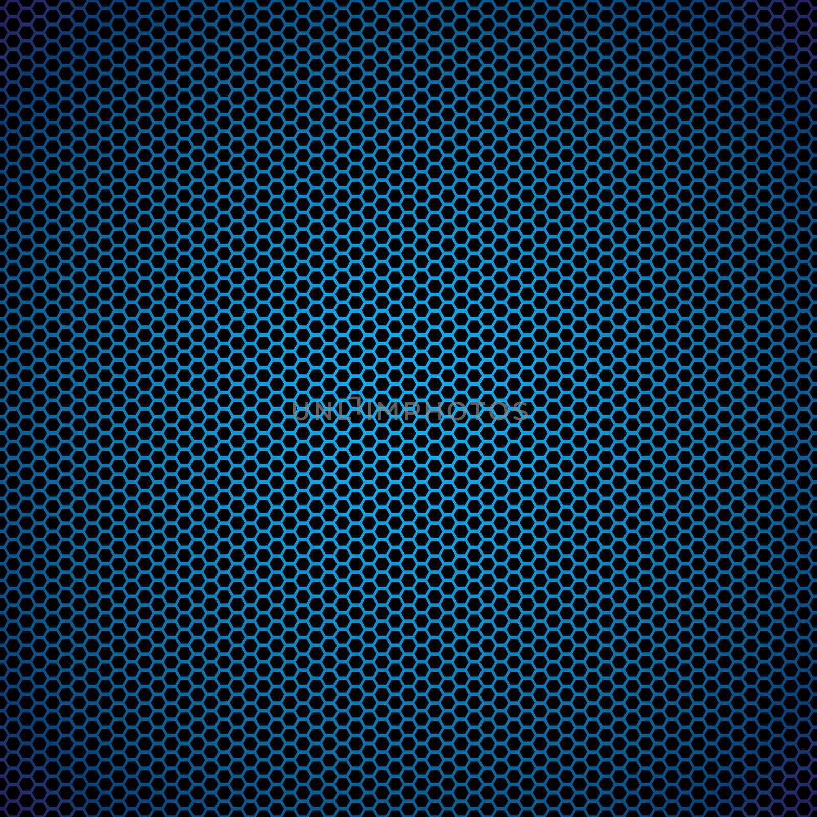 blue hexagon metal background by nicemonkey