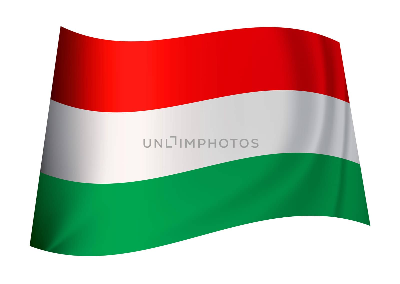 hungarian flag icon from the country nation of hungary