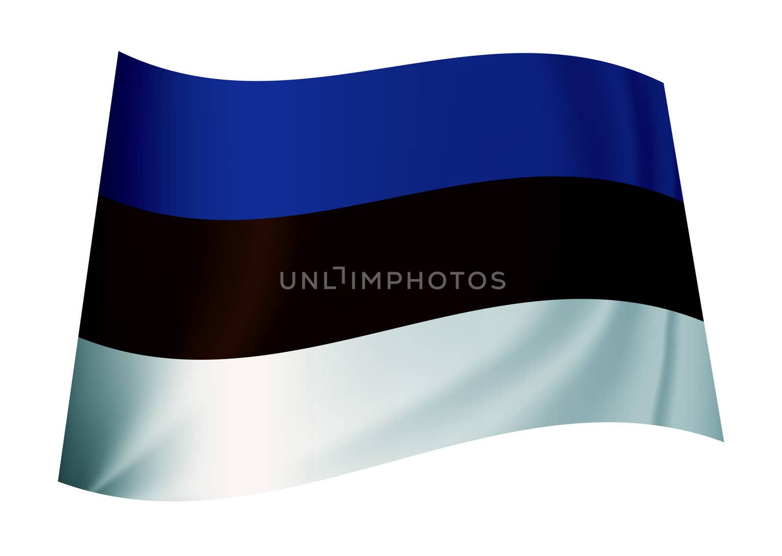 flag from the estonian nation or estonia icon symbol